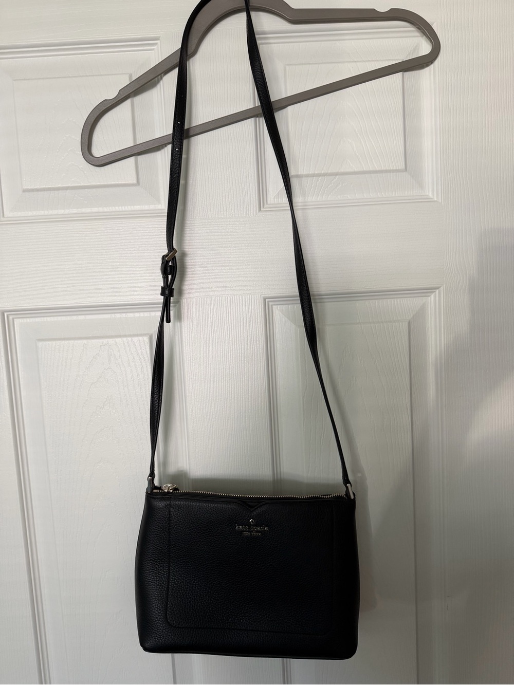 Kate Spade Black Pebbled Leather Crossbody Bag